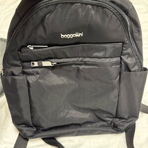 Baggalini Securetex Anti-Theft Getaway Backpack New With Tags Black
